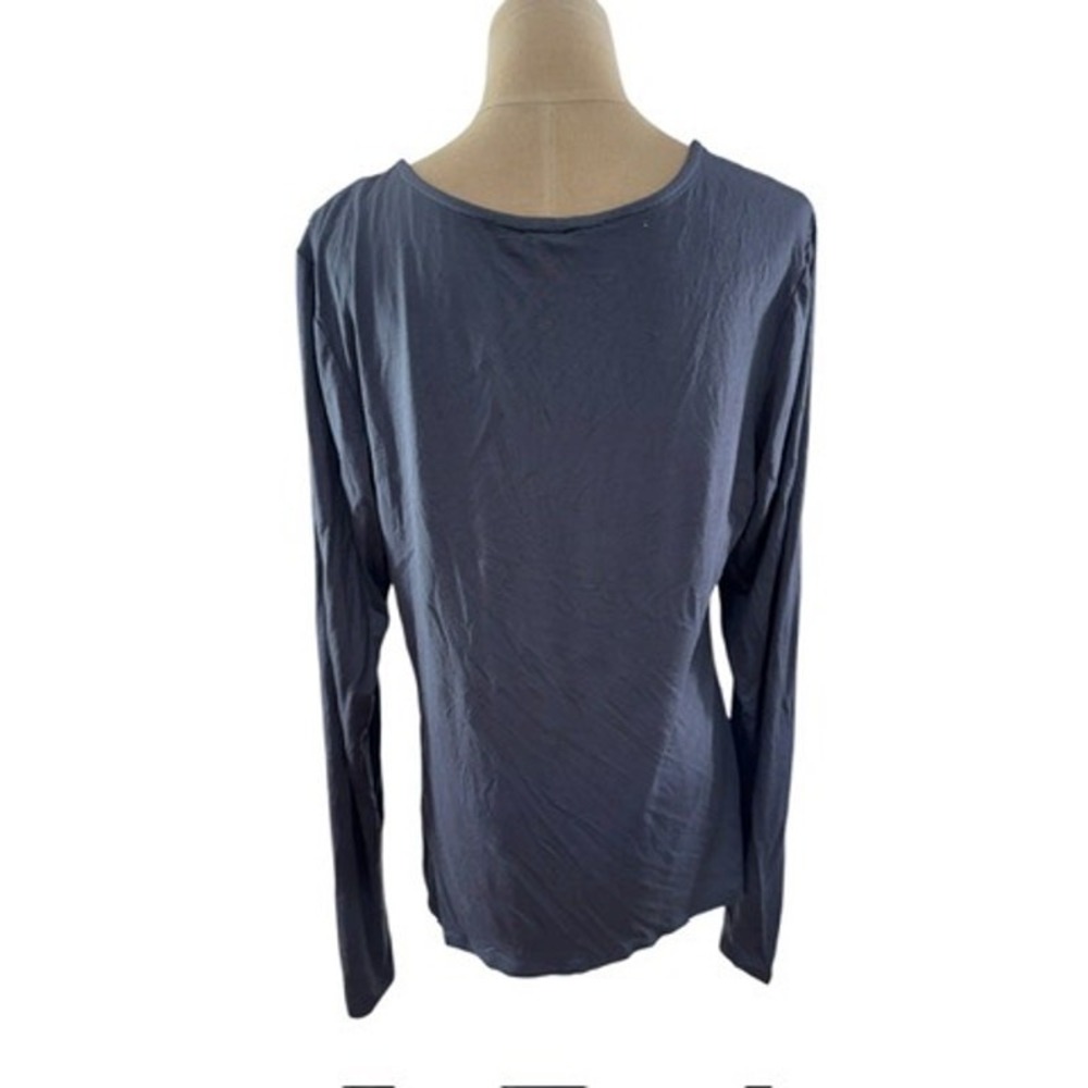 NWT!!"VENUS" Lace Up Sexy Gray Top, Long Sleeve, Rouched, Dark Romance,Size XL - Picture 3 of 11